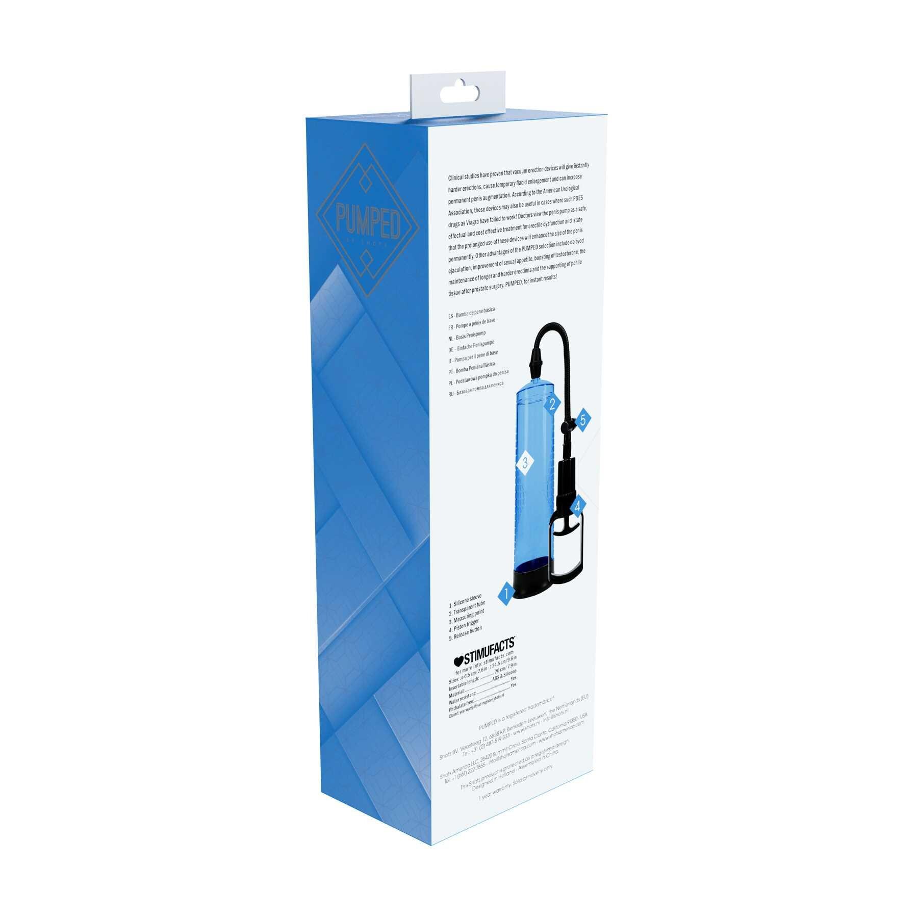 Shots America Basic Pump blue packaging