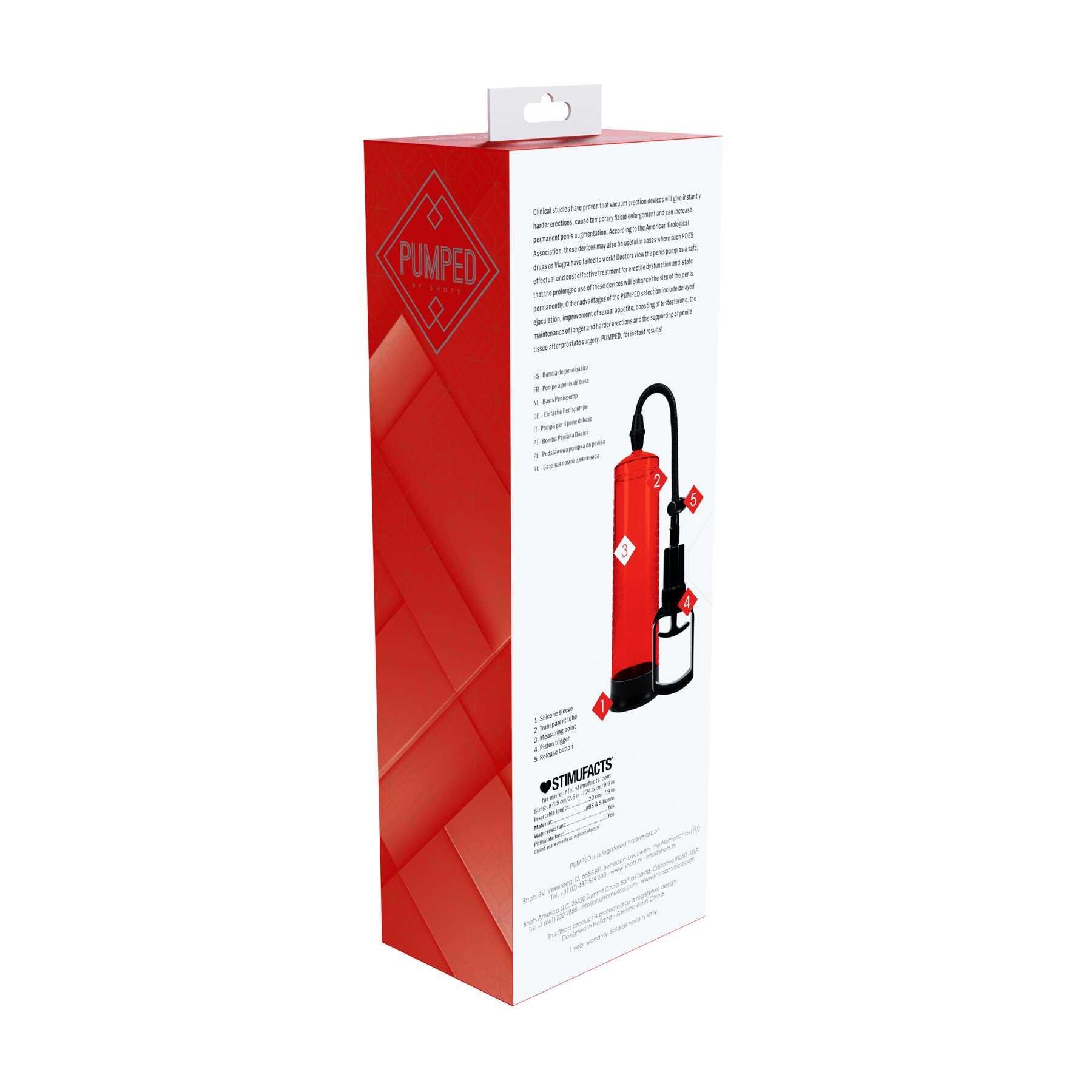 Shots America Basic Pump red packaging