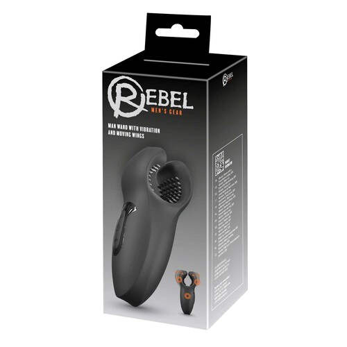 Rebel Man Wand with Vibration and Moving Wings package