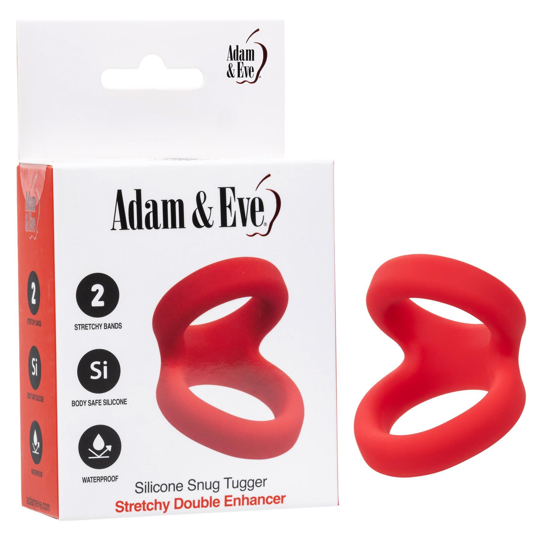Liquid Silicone Snug Tugger red product and package