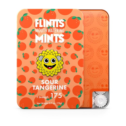Flintts Mouthwatering Sour Tangerine box