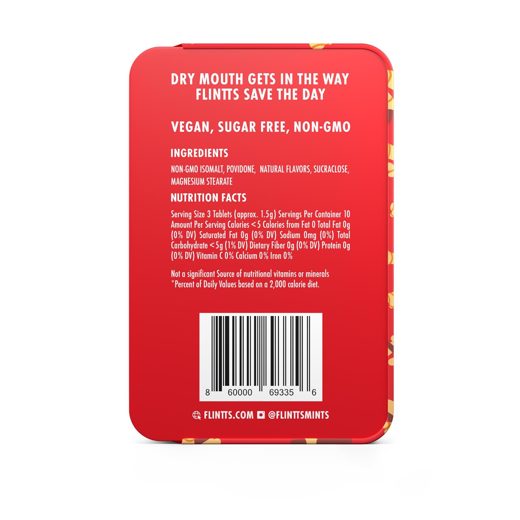 Flintts Mouthwatering  Cinnamon Ginger back