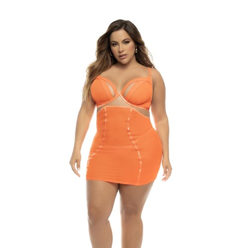 Color Explosion  Two-in-One : Babydoll and Two Piece Set