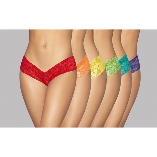 NEON RAINBOW LOW RISE 6/PACK