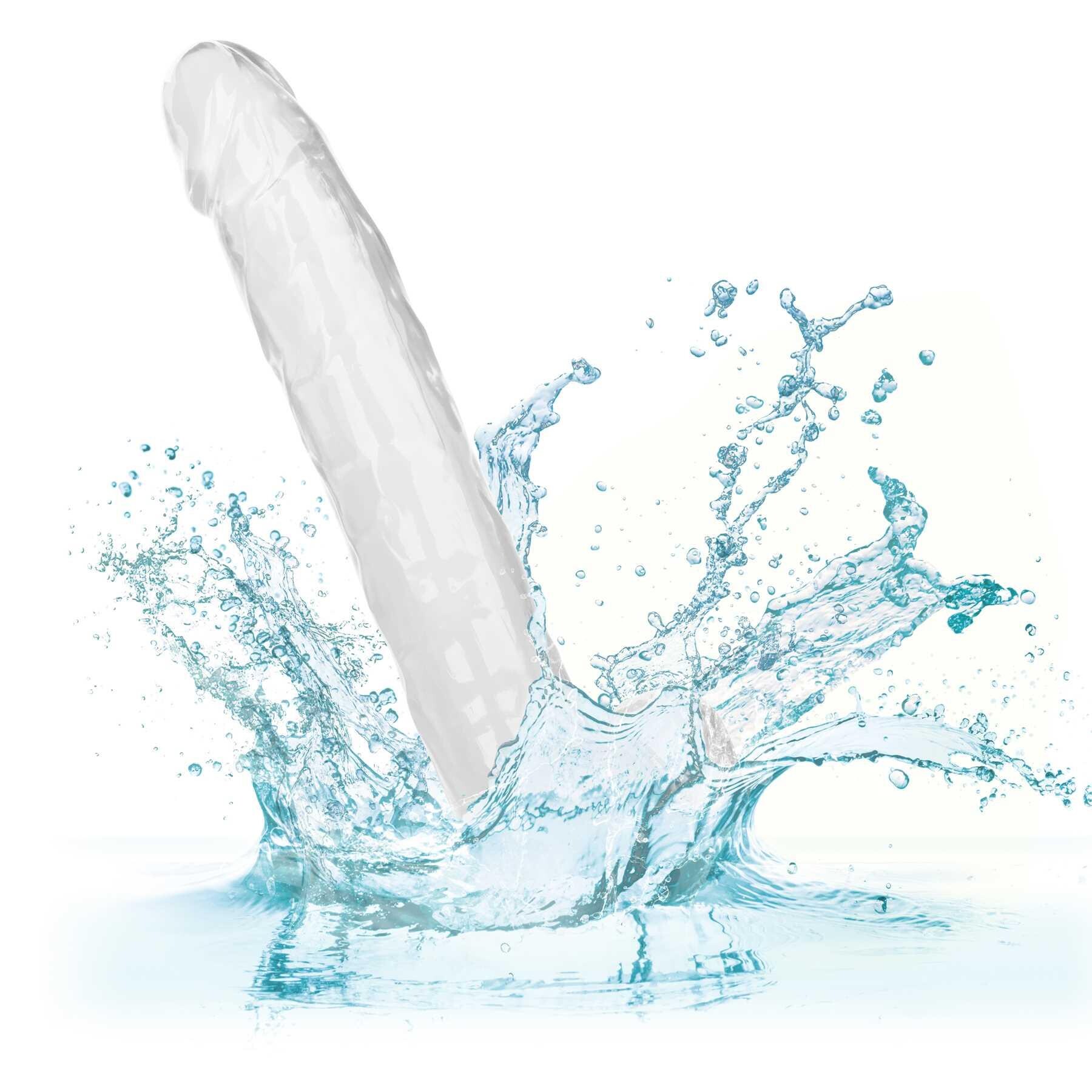 Size Queen 10 Inch Dildo in Water Clear