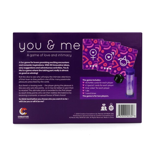 You + Me A game of love and intimacy