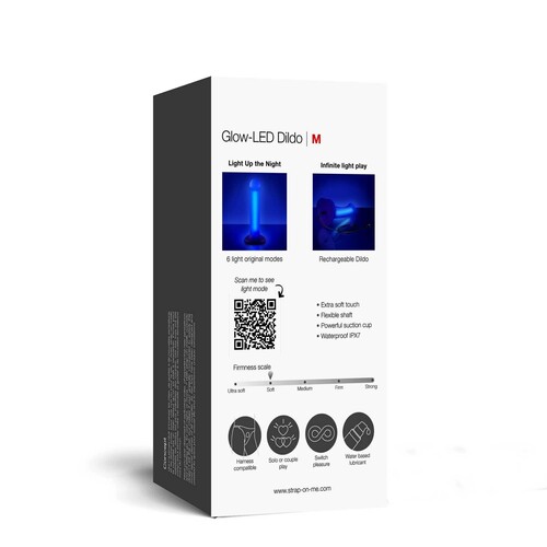 GLOW-LED DILDO back of package