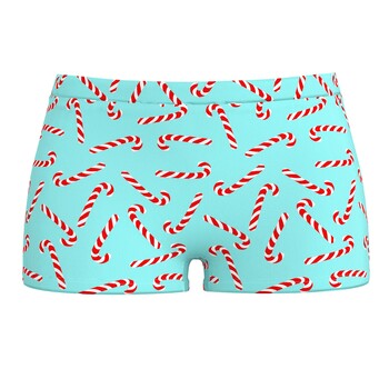 Peppermint Pimp Canes boyshorts front
