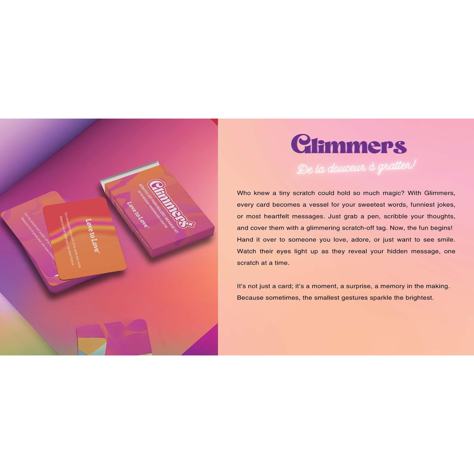 GLIMMERS -PERSONALIZED MESSAGE KIT