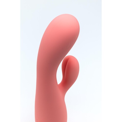 Groovy Glow Ups Curvie Dual Stimulating Vibrator - Product Shot - Close Up on Tip