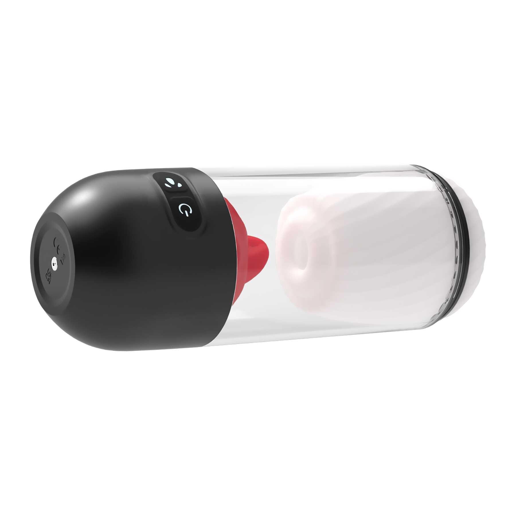 Delight Masturbator with Tongue Action side view