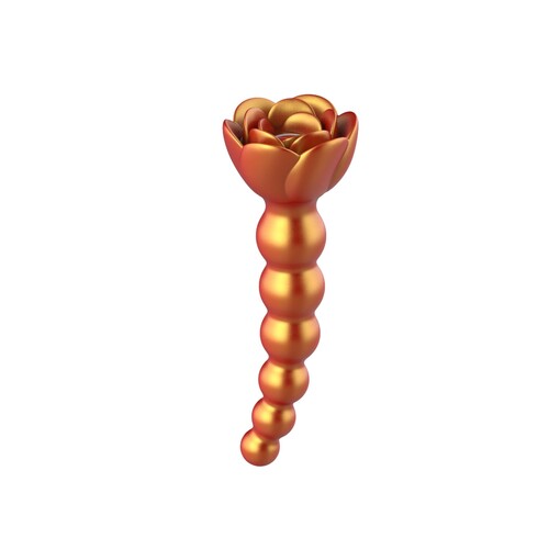 Beaded Rose Blossom Anal Vibrator - Vibrators | Adam & Eve