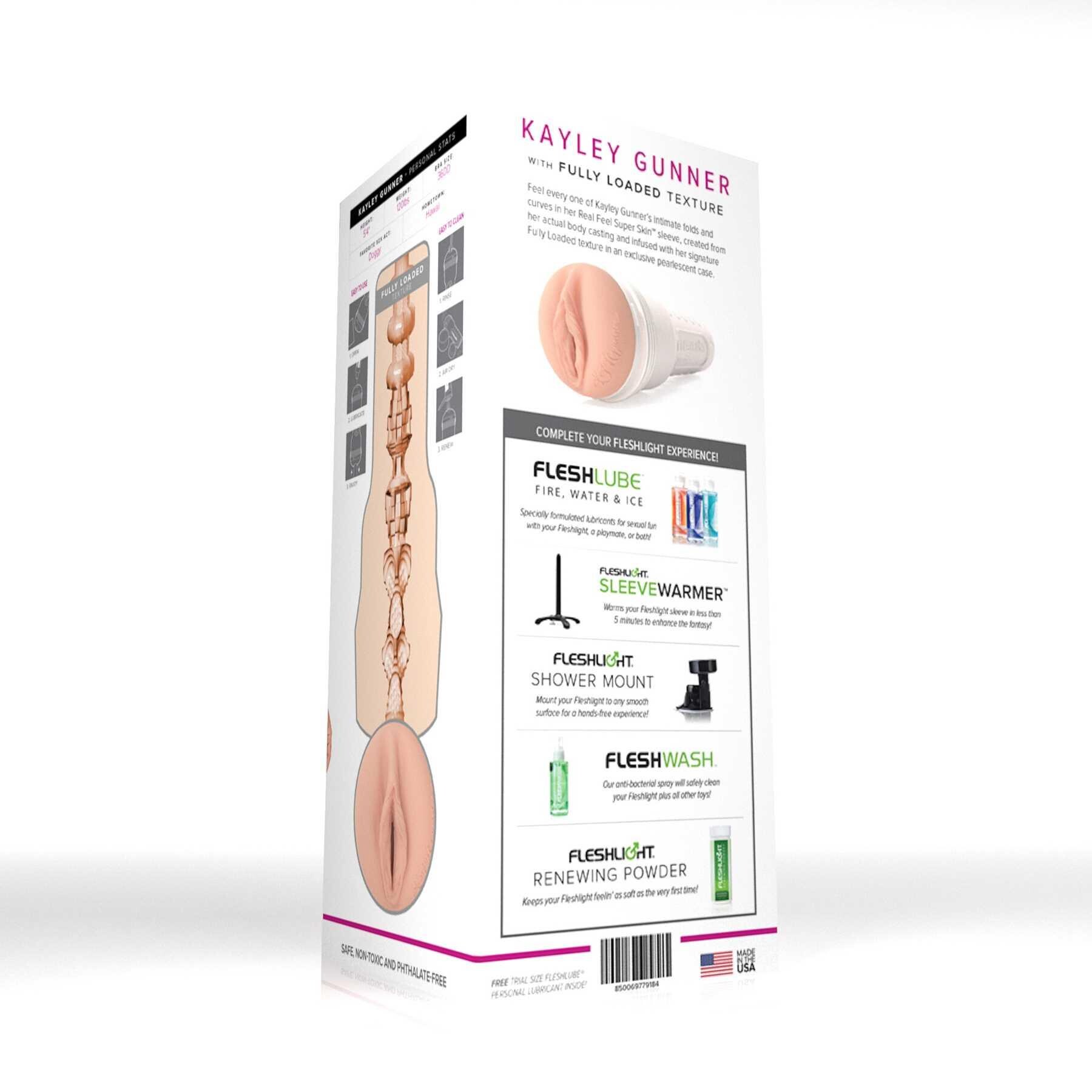 Fleshlight Girls Kayley Gunner packaging back