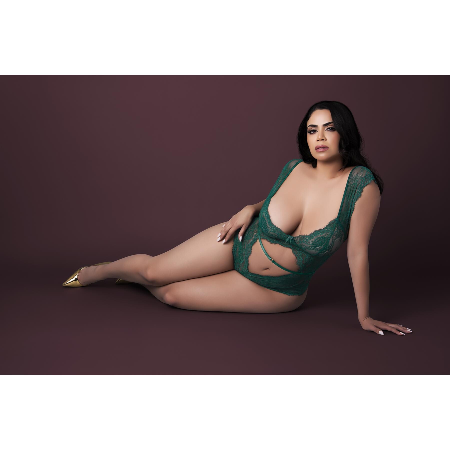 Evermore Cutout Romper queen glam