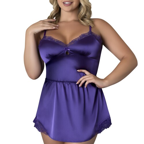 Exposed  Chemise & G-String Set queen front