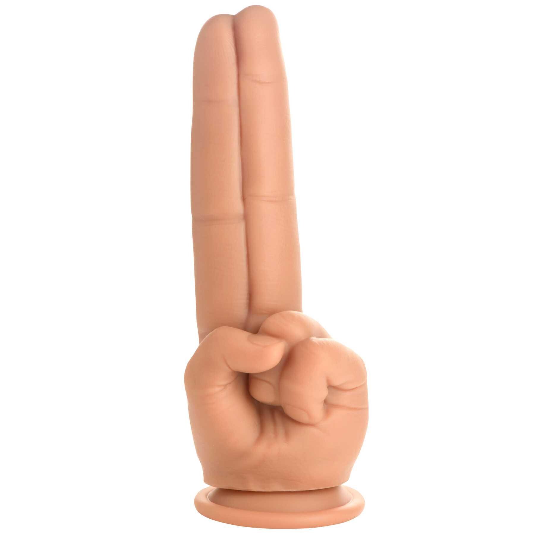 The Pleaser Double Finger Silicone Dildo