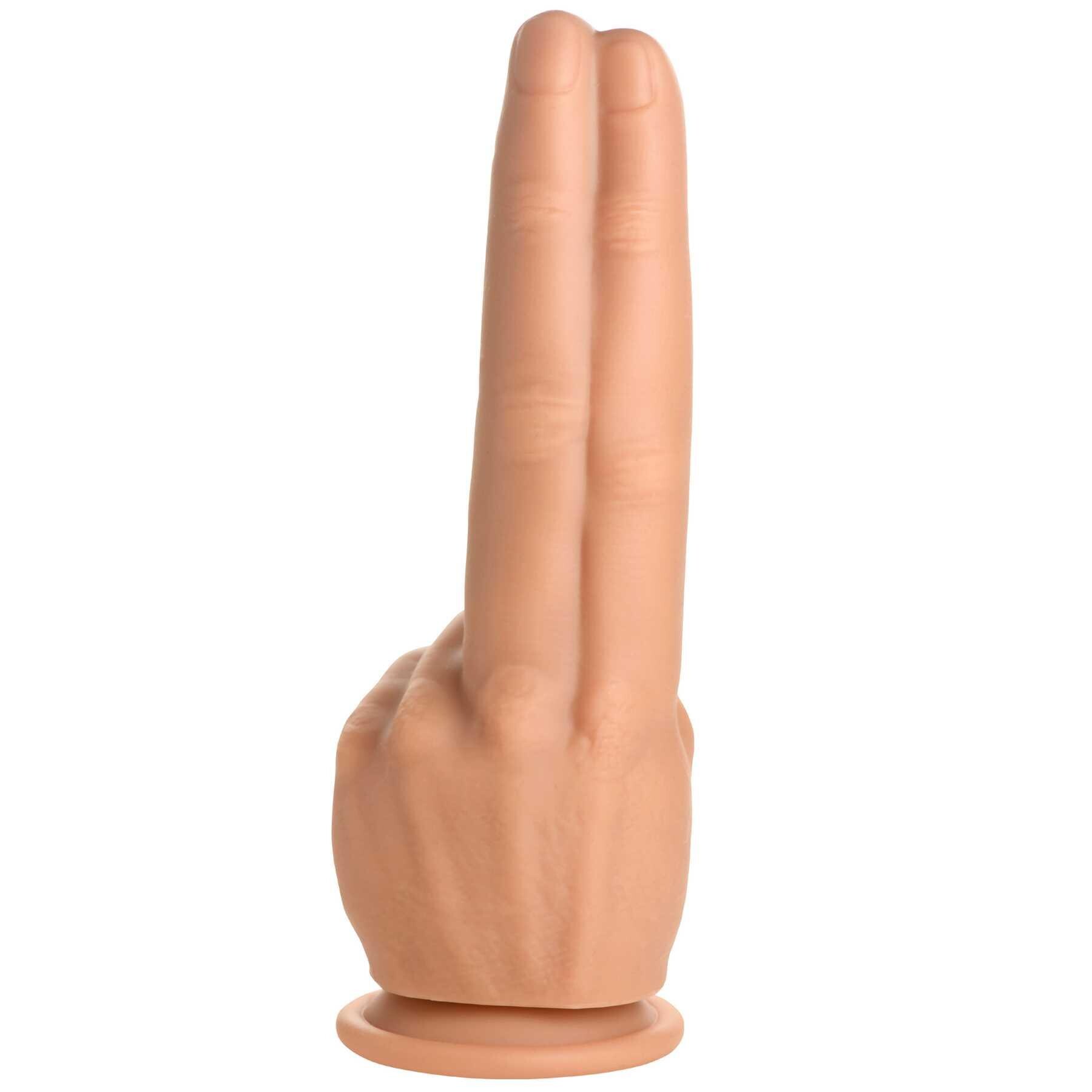 The Pleaser Double Finger Silicone Dildo