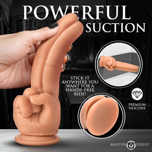 The Pleaser Double Finger Silicone Dildo