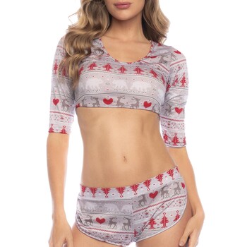 HOLIDAY TWO PIECE PAJAMA SET front cropped