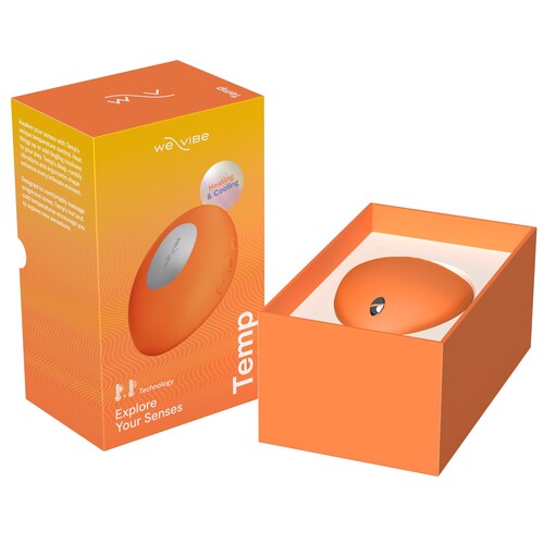 We Vibe Temp - Open Box with Product - Orange