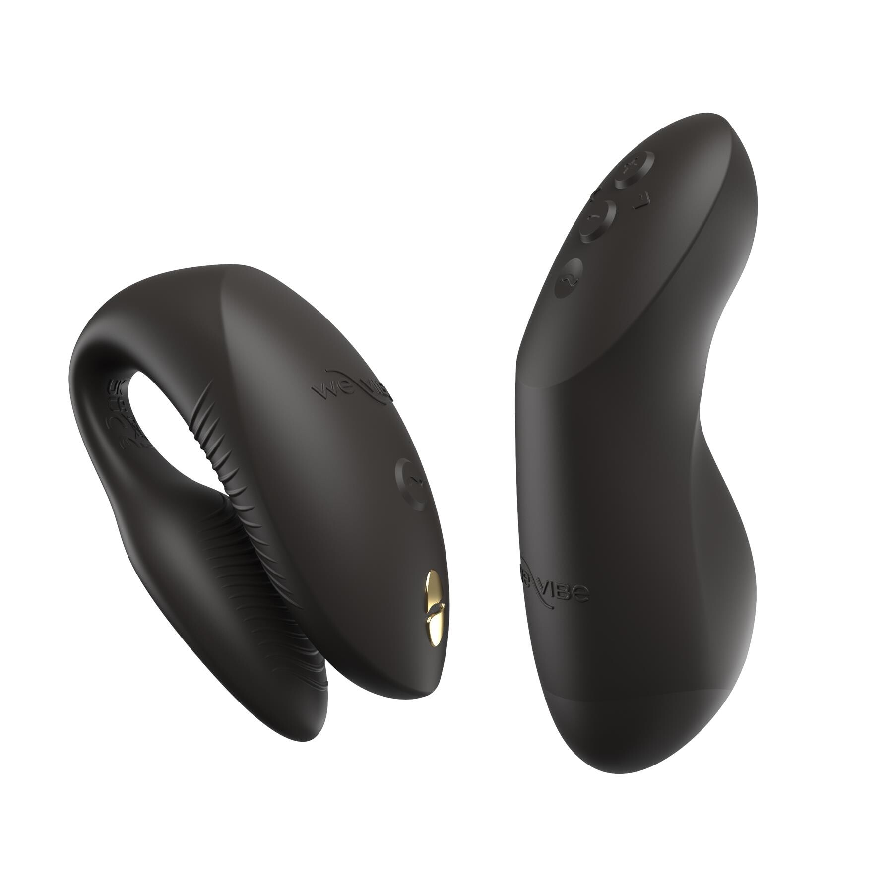 We-Vibe Chorus Pro App Enabled Couples Vibrator - Product and Remote - Black