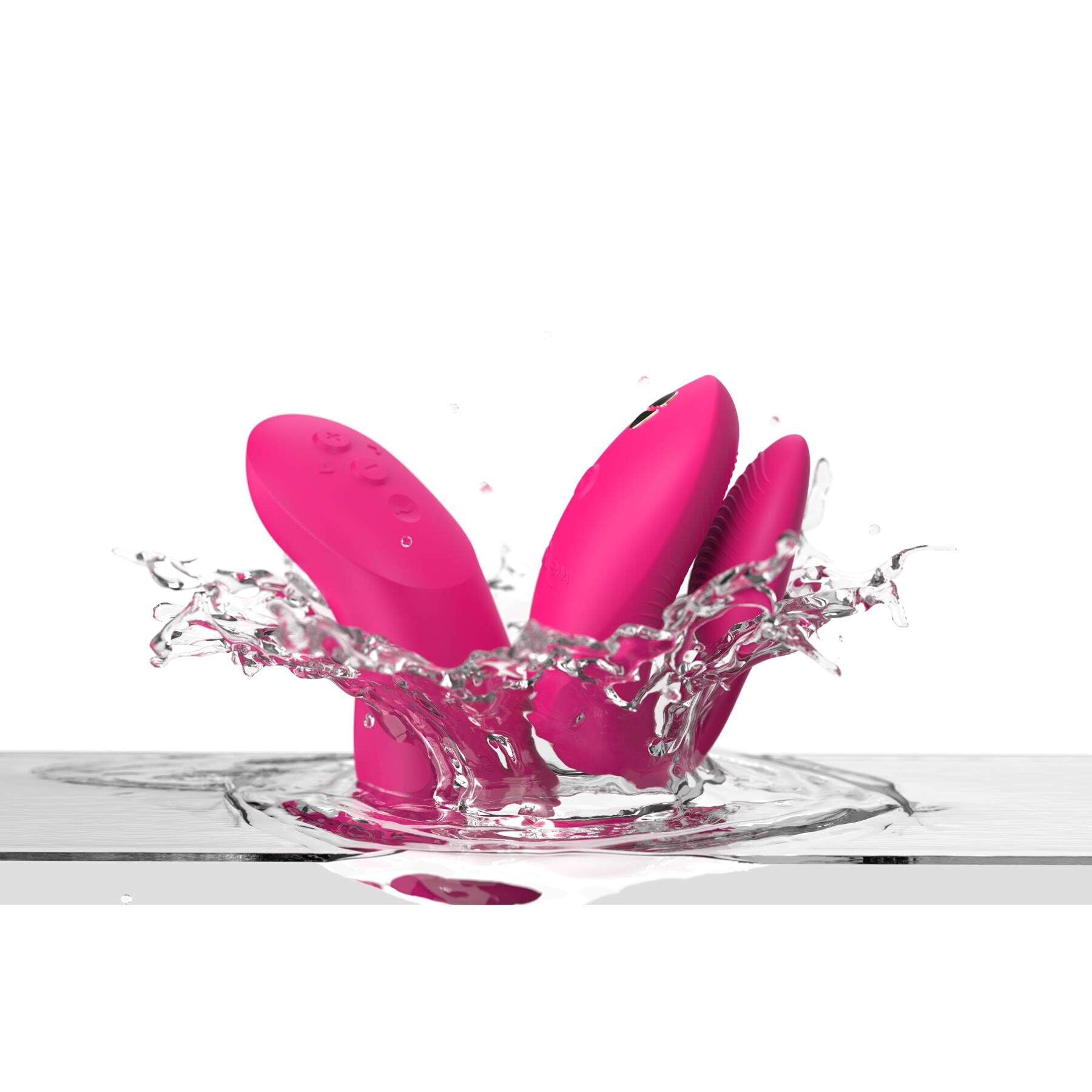 We-Vibe Chorus Pro App Enabled Couples Vibrator - Water Shot - Pink