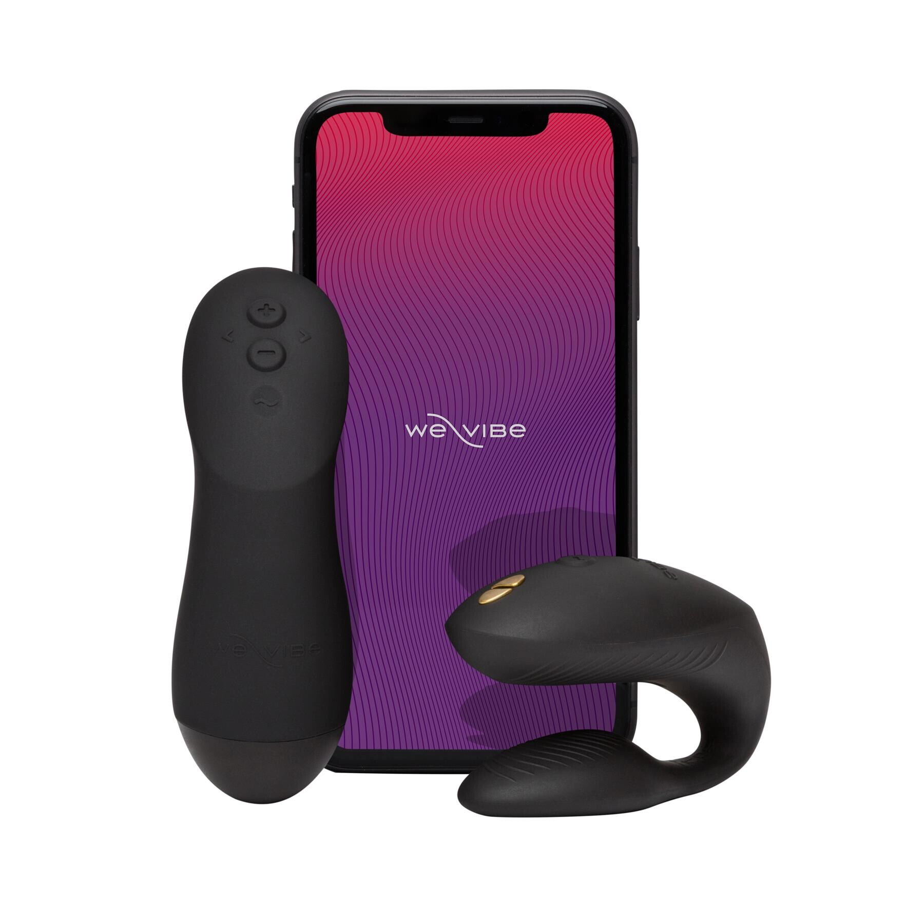 We-Vibe Chorus Pro App Enabled Couples Vibrator - Product and App - Black
