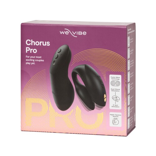 We-Vibe Chorus Pro App Enabled Couples Vibrator - Packaging Shot - Black