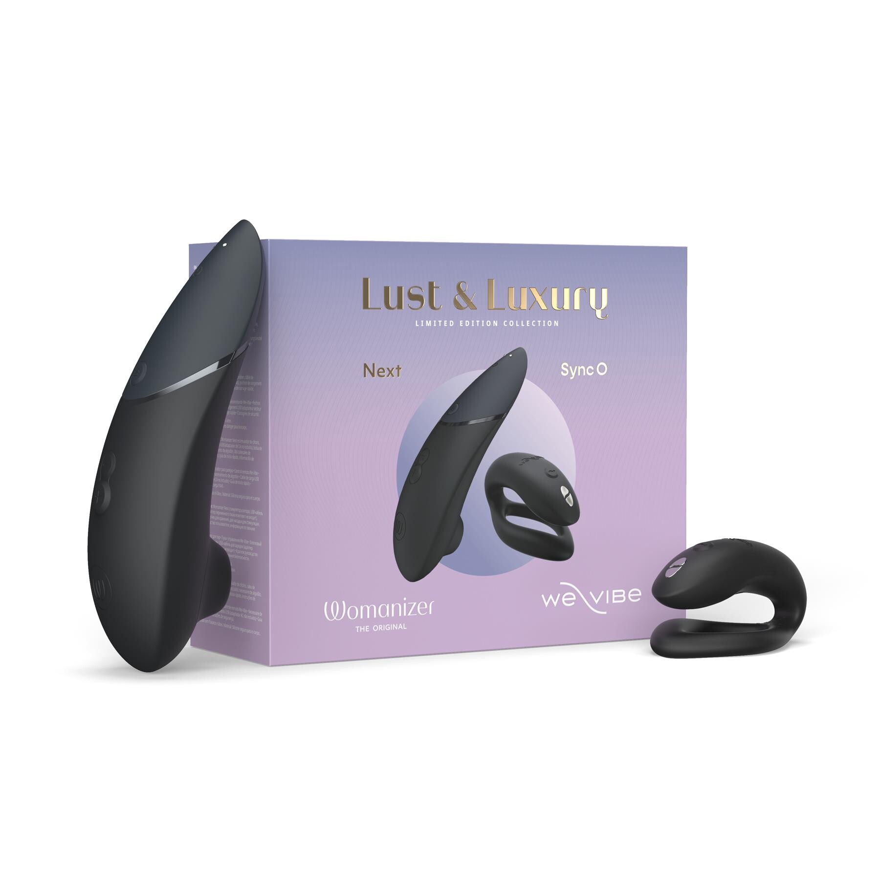 Womanizer + We-Vibe Lust & Lux Collection - Product and Box