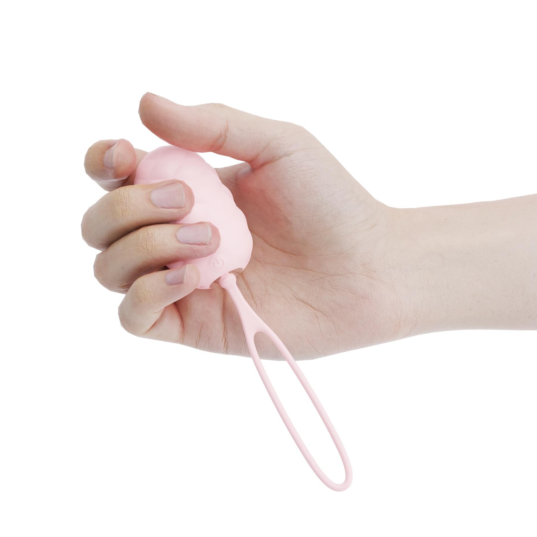 Adam & Eve PillowTalk Remote Control Egg - Hand Shot to Show Size
