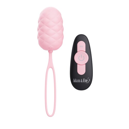 Adam & Eve PillowTalk Remote Control Egg - Product and Remote