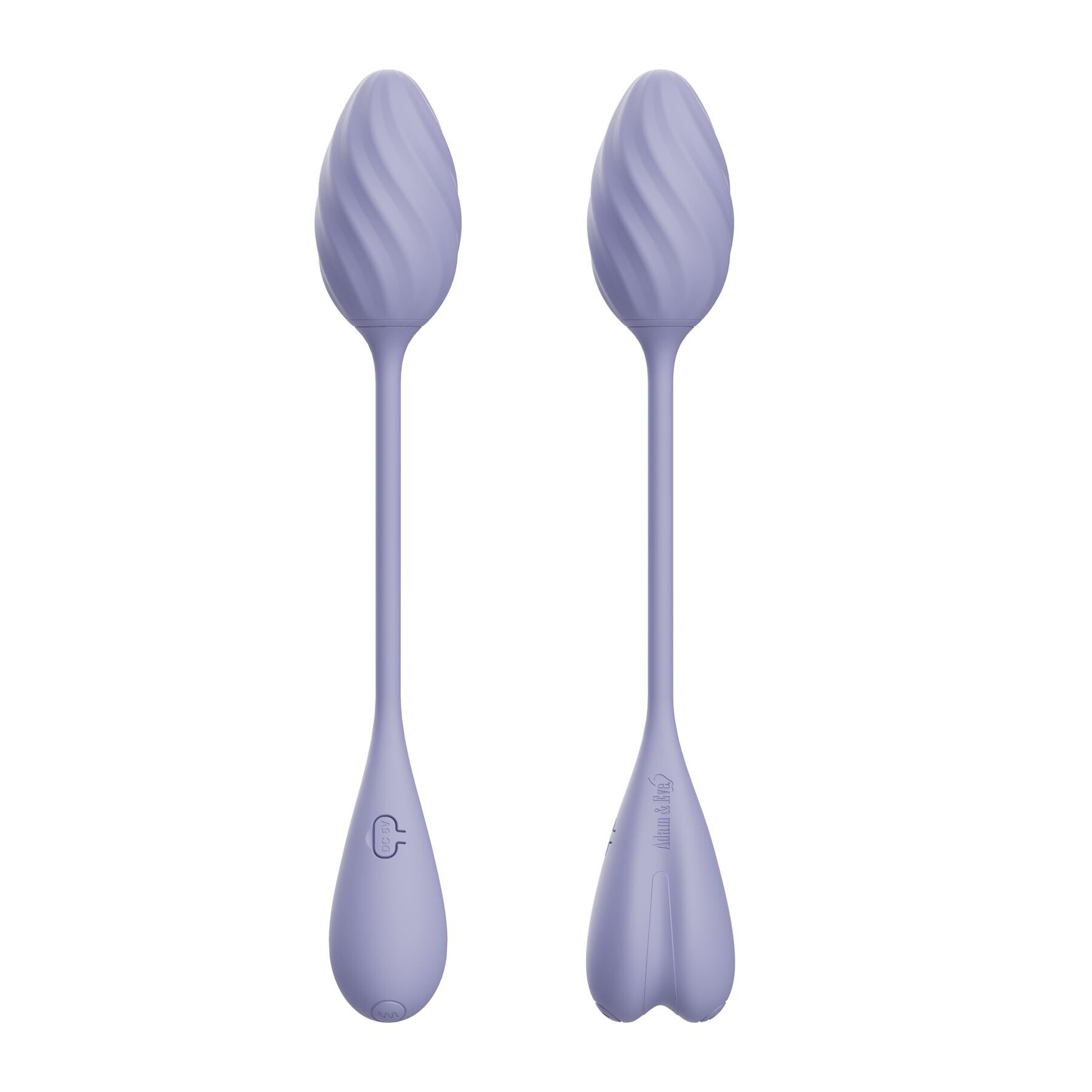 Adam & Eve Spiral Love Egg With Remote - Product Front and Back