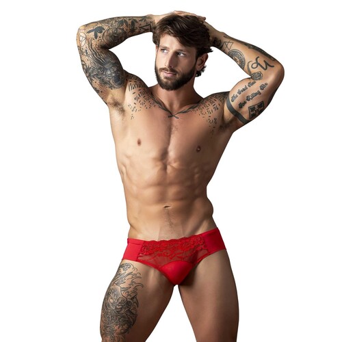 SASSY LACE BIKINI SOLID POUCH 3