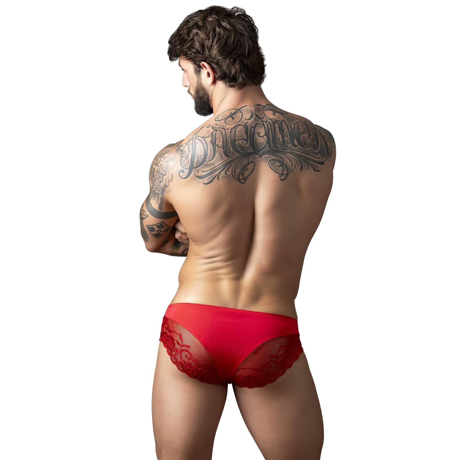 SASSY LACE BIKINI SOLID POUCH 4