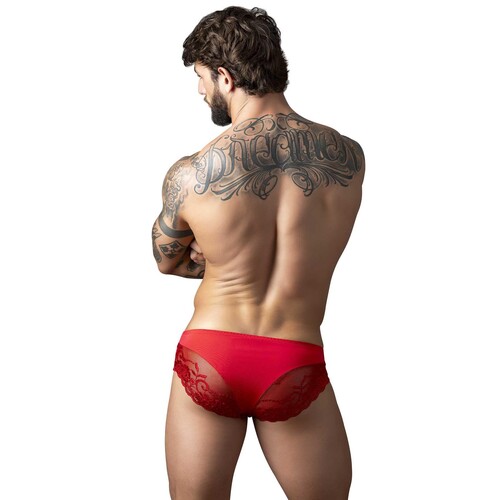 SASSY LACE BIKINI SOLID POUCH 4