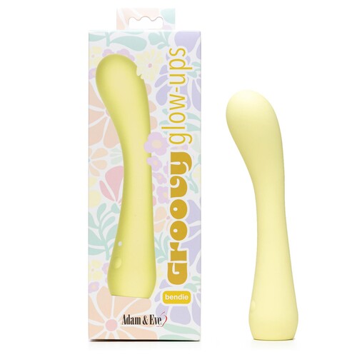 Groovy Glow Ups Bendie G-Spot Vibe - Product and Box
