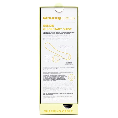 Groovy Glow Ups Bendie G-Spot Vibe - Manual Inside Box