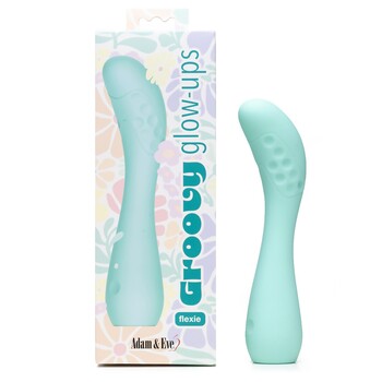 Groovy Glow Ups Flexie G-Spot Vibrator - Product and Box