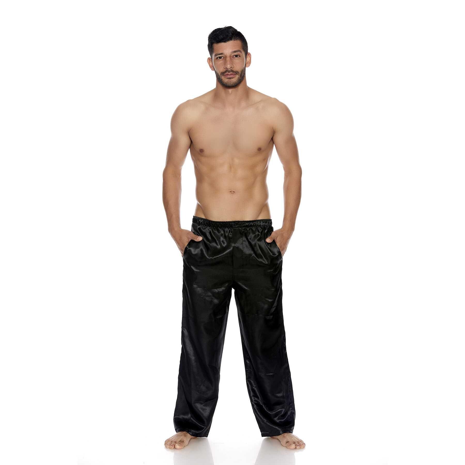SATIN SILK LONG LOUNGE PANTS