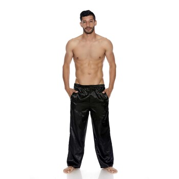 SATIN SILK LONG LOUNGE PANTS