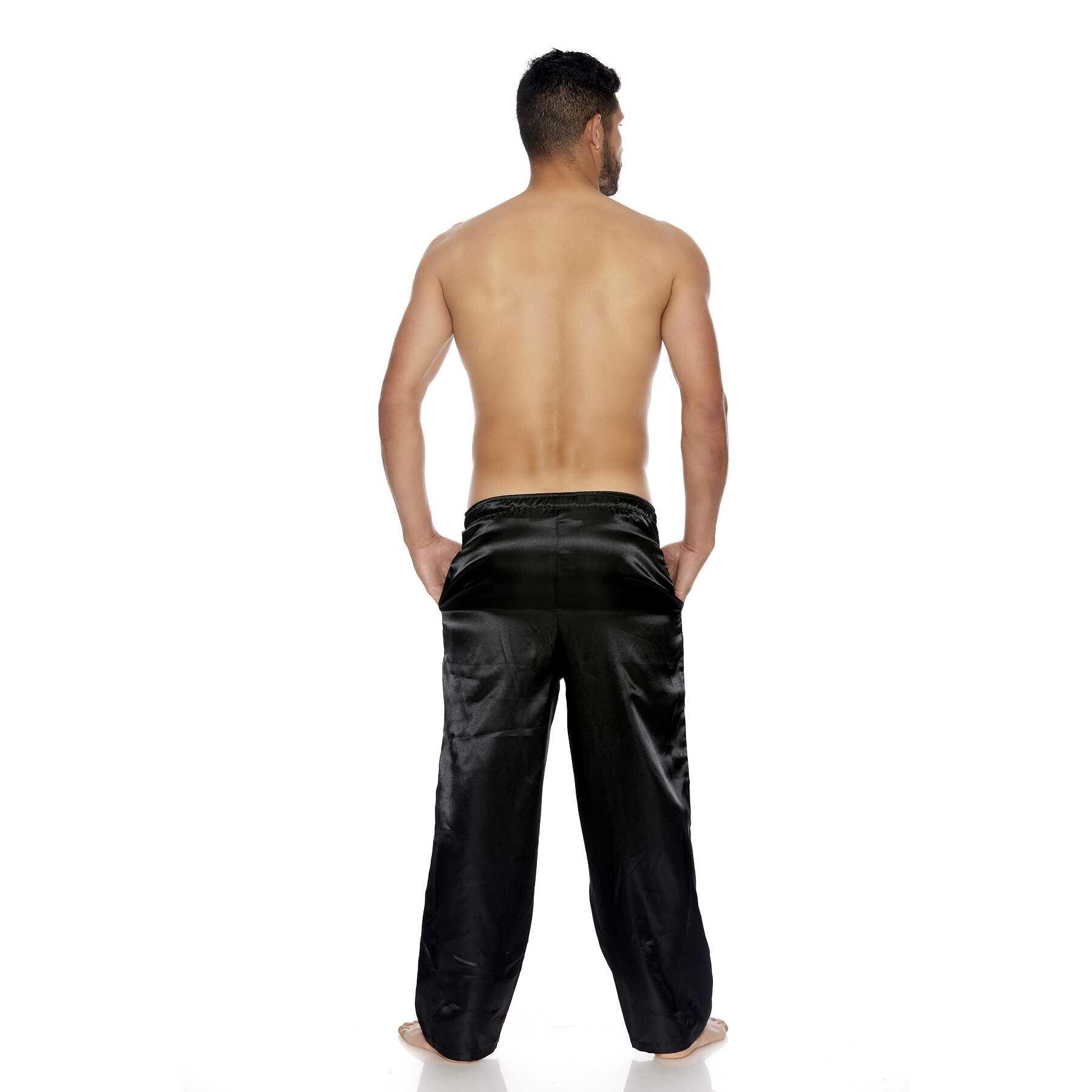 SATIN SILK LONG LOUNGE PANTS