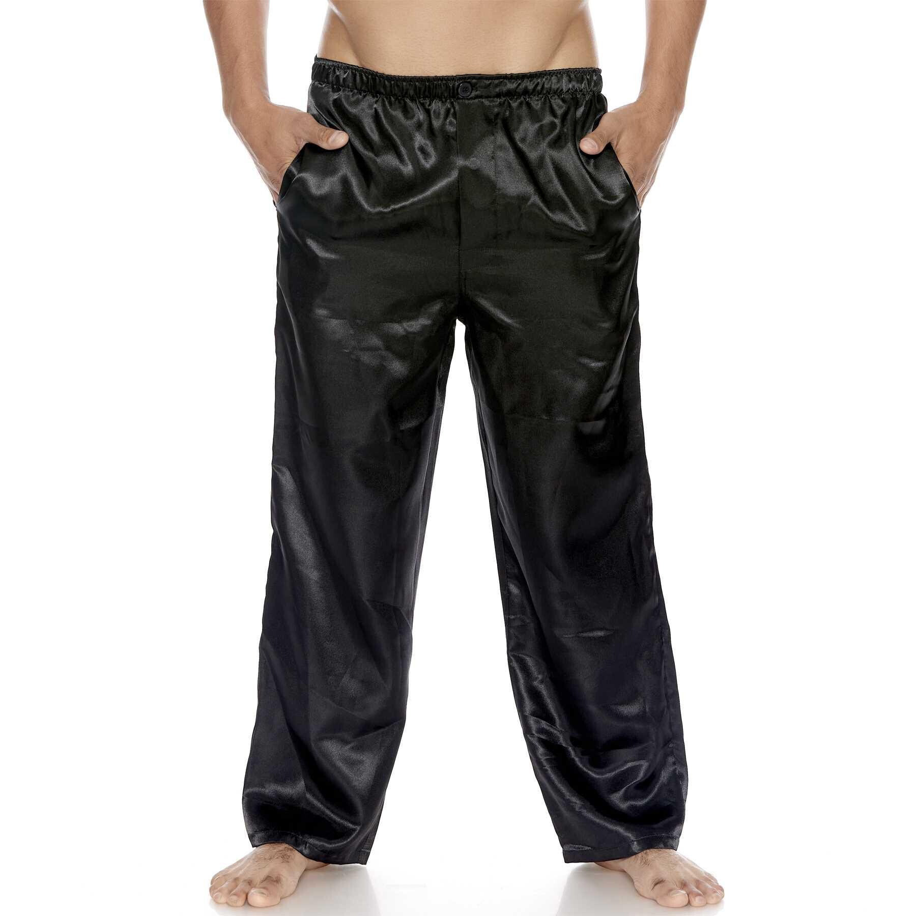 SATIN SILK LONG LOUNGE PANTS