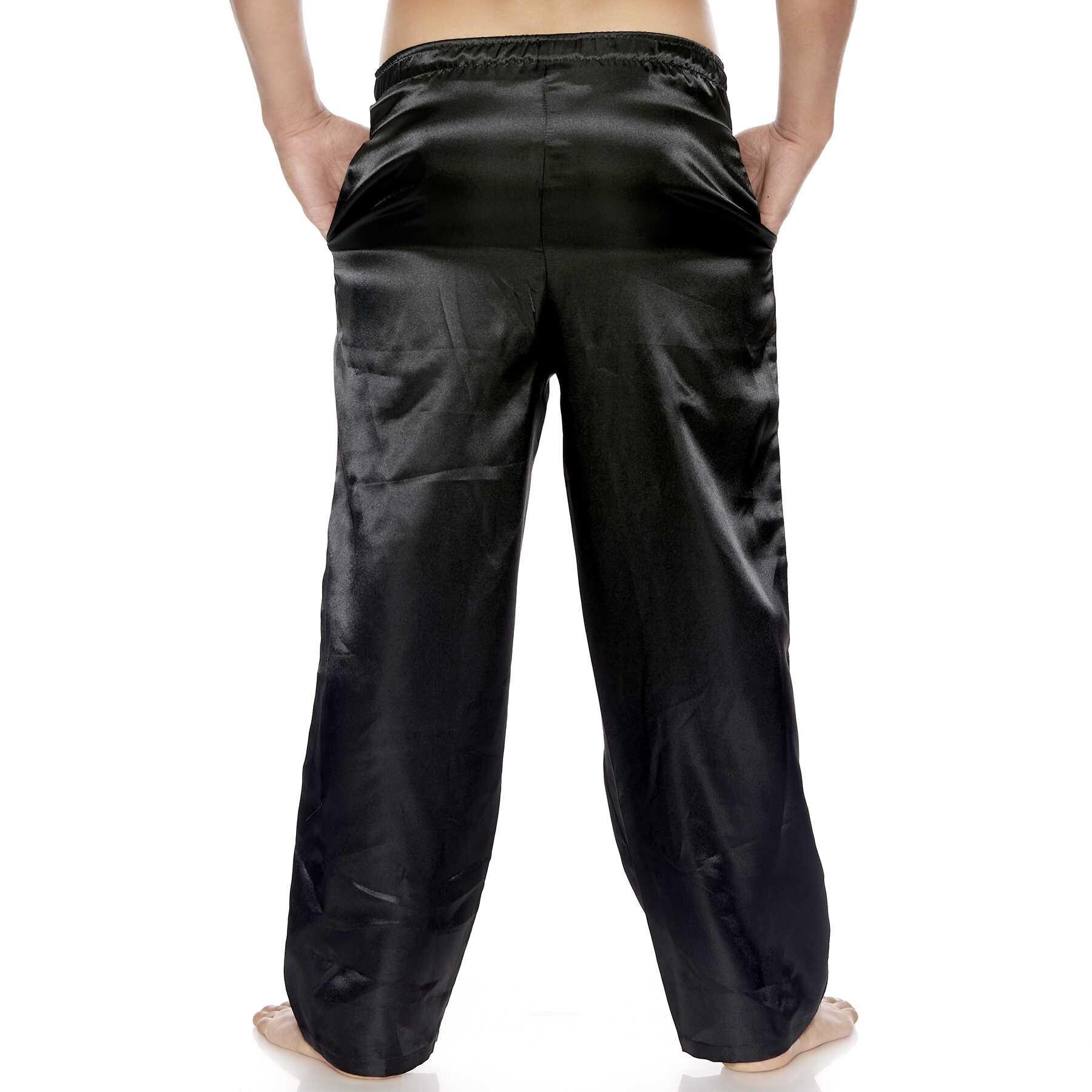 SATIN SILK LONG LOUNGE PANTS