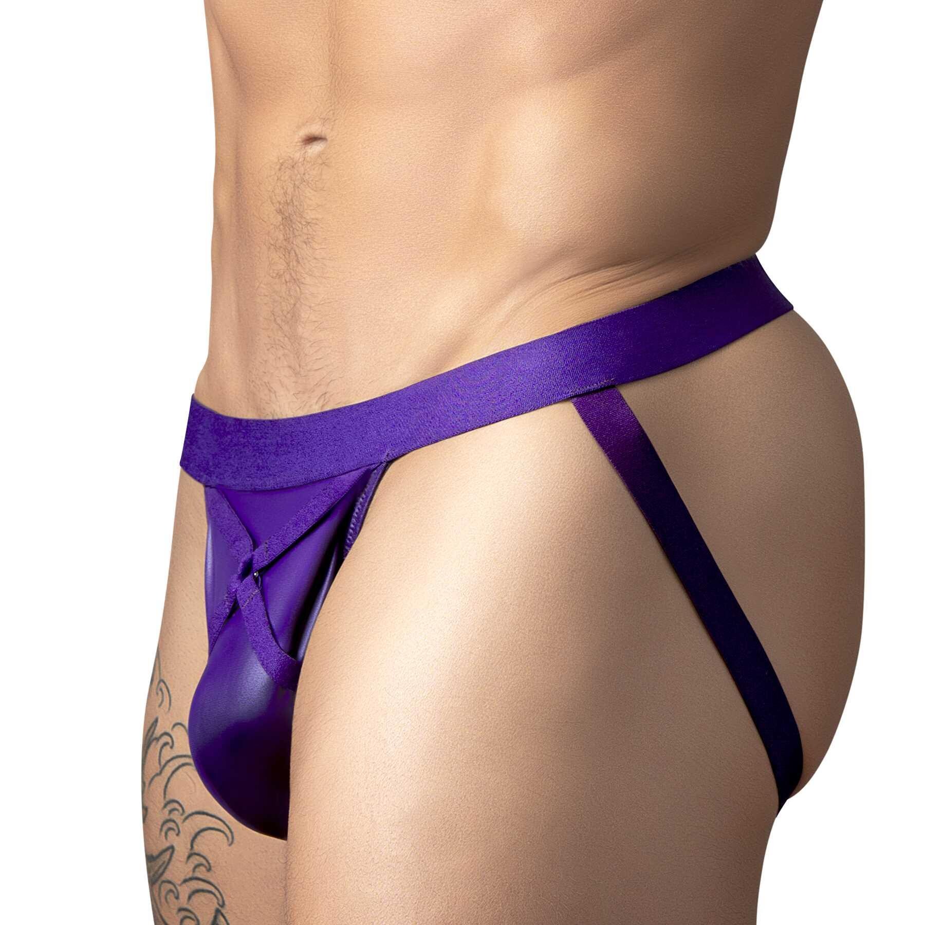 L640PURPLE REIN CROSSOVER JOCKSTRAP