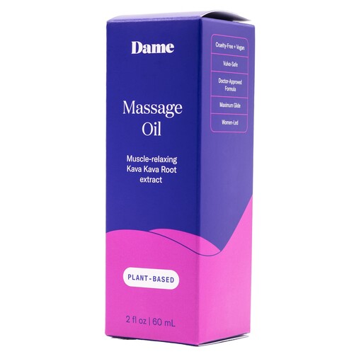 Dame Massage Oil front of box