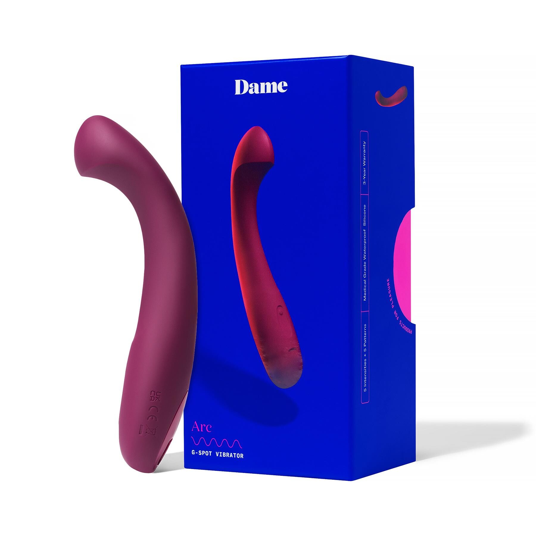 Dame Arc G-Spot Vibrator and package
