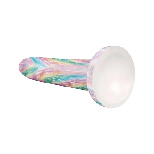 RAINBOW GALAXY DILDO 7 inch suction cup