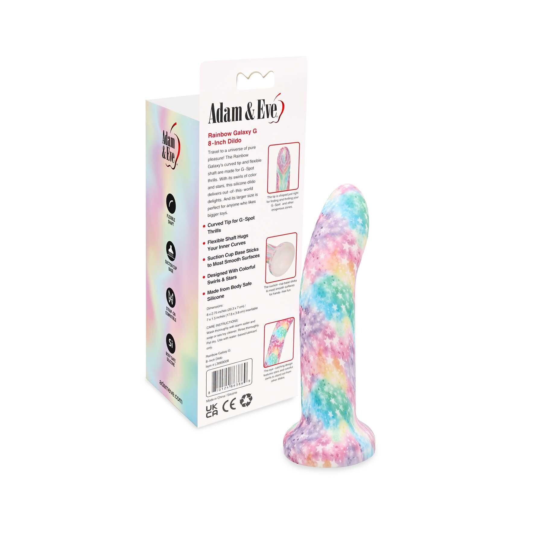 RAINBOW GALAXY DILDO 5.5 with packaging