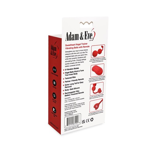 ADAM & EVE SWEATHEART KEGEL TRAINER BACK PACKAGE