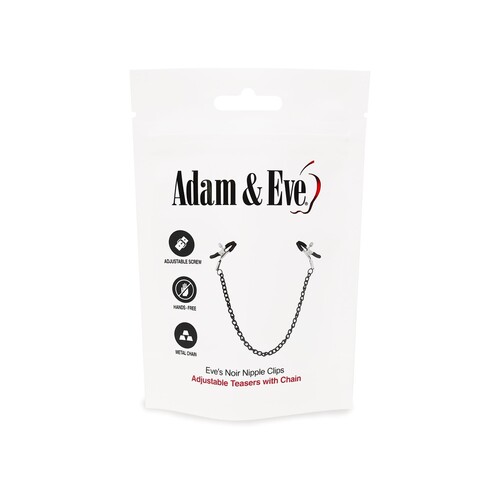 Eve's Noir Sensual Nipple Clips FRONT OF PACKAGE